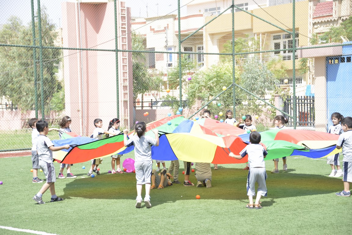 Grade 1 Participates in Parachute Day at Sarwaran International School